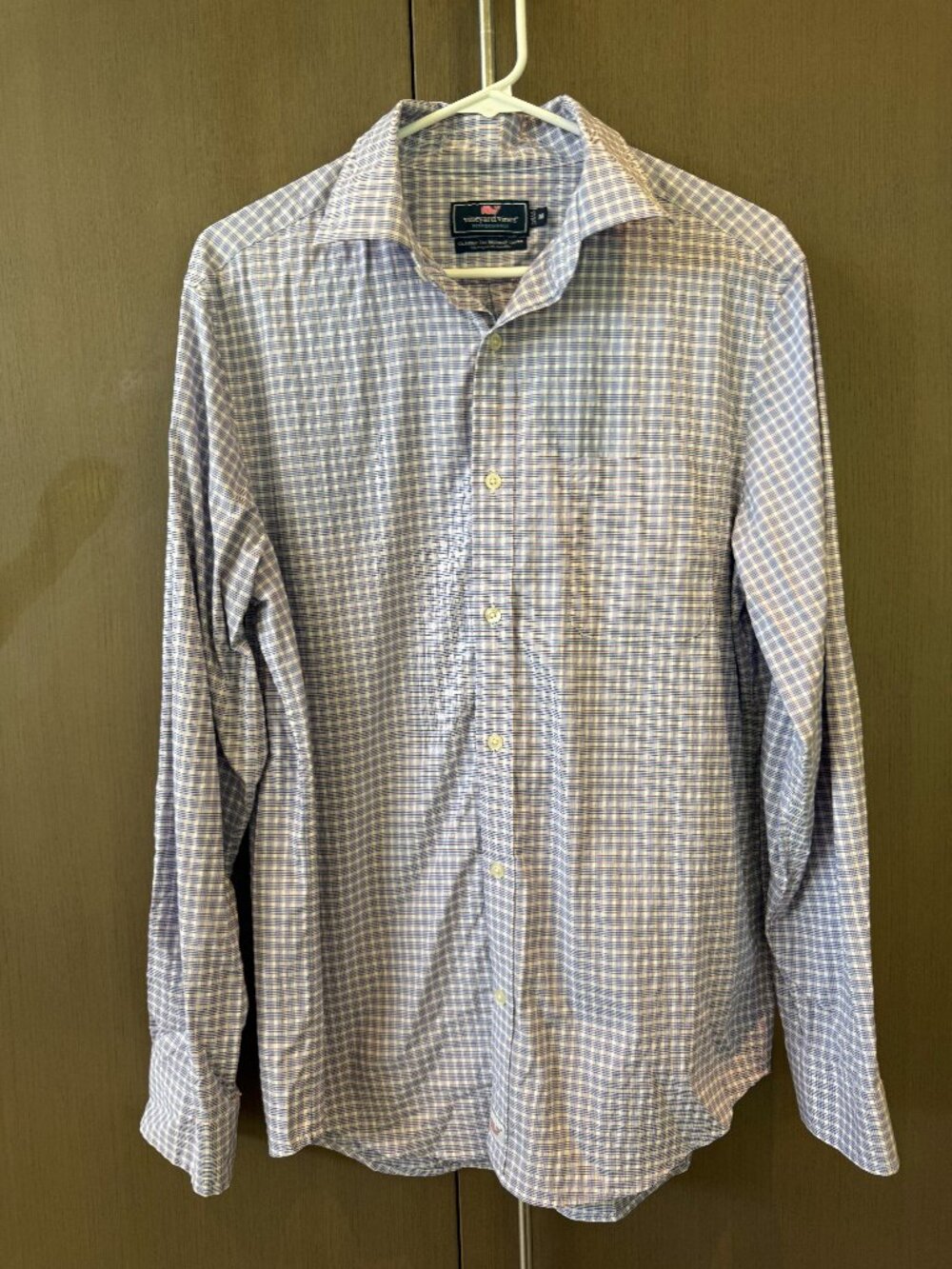 Pink Blue Vineyard Vines Performance Classic Fit Murray Shirt